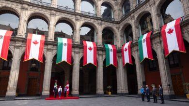 Photo of Sheinbaum recibe oficialmente a Mary Simon, gobernadora general de Canadá, en Palacio Nacional