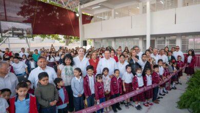 Photo of Entregan primaria Adolfina Cardeña Marín de Arceo renovada y segura en la colonia Azcorra