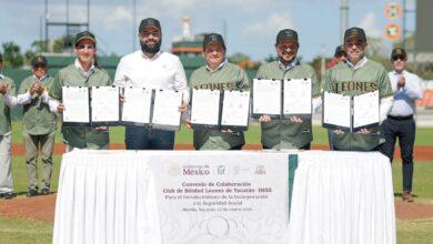 Photo of Impulsan seguridad social para personal del Parque Kukulcán mediante convenio IMSS–Leones