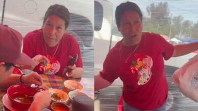 Photo of “Lady Pancita”: se come un plato de menudo y se niega a pagarlo, desatando polémica en redes