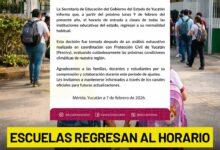 Photo of Regresan a la normalidad los horarios escolares en Yucatán