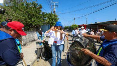 Photo of Mérida refuerza limpieza y servicios en Manzana 115 con Mega Operativo