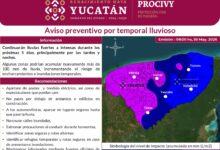 Photo of Pronostican lluvias intensas en Yucatán durante los próximos cinco días