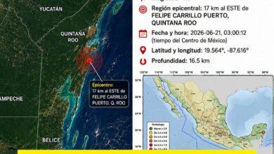 Photo of ¿Lo sentiste? Registran sismo de 4.4 en Quintana Roo