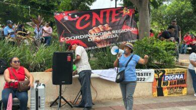 Photo of Maestros de Yucatán se suman a paro nacional; protestan en Mérida