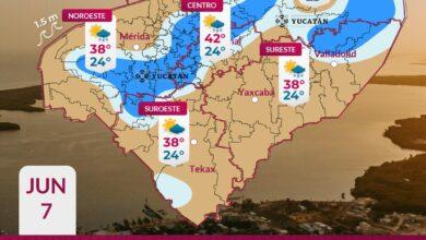 Photo of Yucatán tendrá calor de hasta 42°C y posibilidad de lluvias este domingo