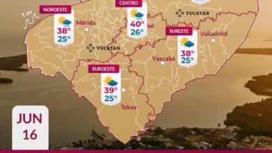Photo of Yucatán se «cocina»: temperaturas alcanzarían los 40°C este martes