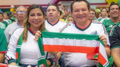 Photo of Más de 12 mil yucatecos celebran triunfo de México en las zonas Fan
