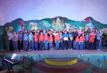 Photo of Coros infantiles llenan de música la Concha Acústica de Tixpéhual