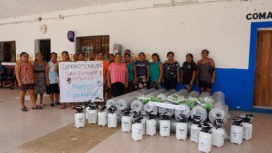 Photo of Mujeres de Canakom fortalecen su economía con huertos y elaboración de hamacas