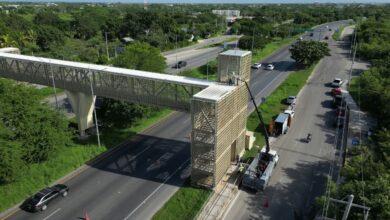 Photo of Rehabilitan puente peatonal del CRIT en el Periférico de Mérida