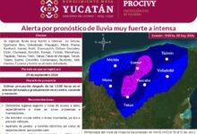 Photo of Procivy alerta por lluvias de fuertes a intensas en Yucatán