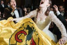 Photo of Novia sorprende al cantar el himno del América durante el lanzamiento del ramo