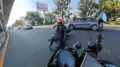 Photo of Biker relata cómo sobrevivió a un accidente en la México-Querétaro