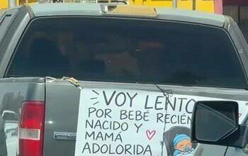 Photo of Papá conmueve en redes al pedir paciencia porque llevaba a su bebé y esposa recién parida