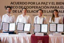 Photo of Yucatán firma acuerdo para fortalecer la conciliación y la paz laboral