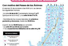 Photo of ¡Ojo! Habrá cierres viales en Mérida por el Paseo de las Ánimas