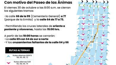 Photo of ¡Ojo! Habrá cierres viales en Mérida por el Paseo de las Ánimas