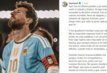 Photo of Messi se despide de la Selección argentina: “Me quedaron muchas cosas por decir”